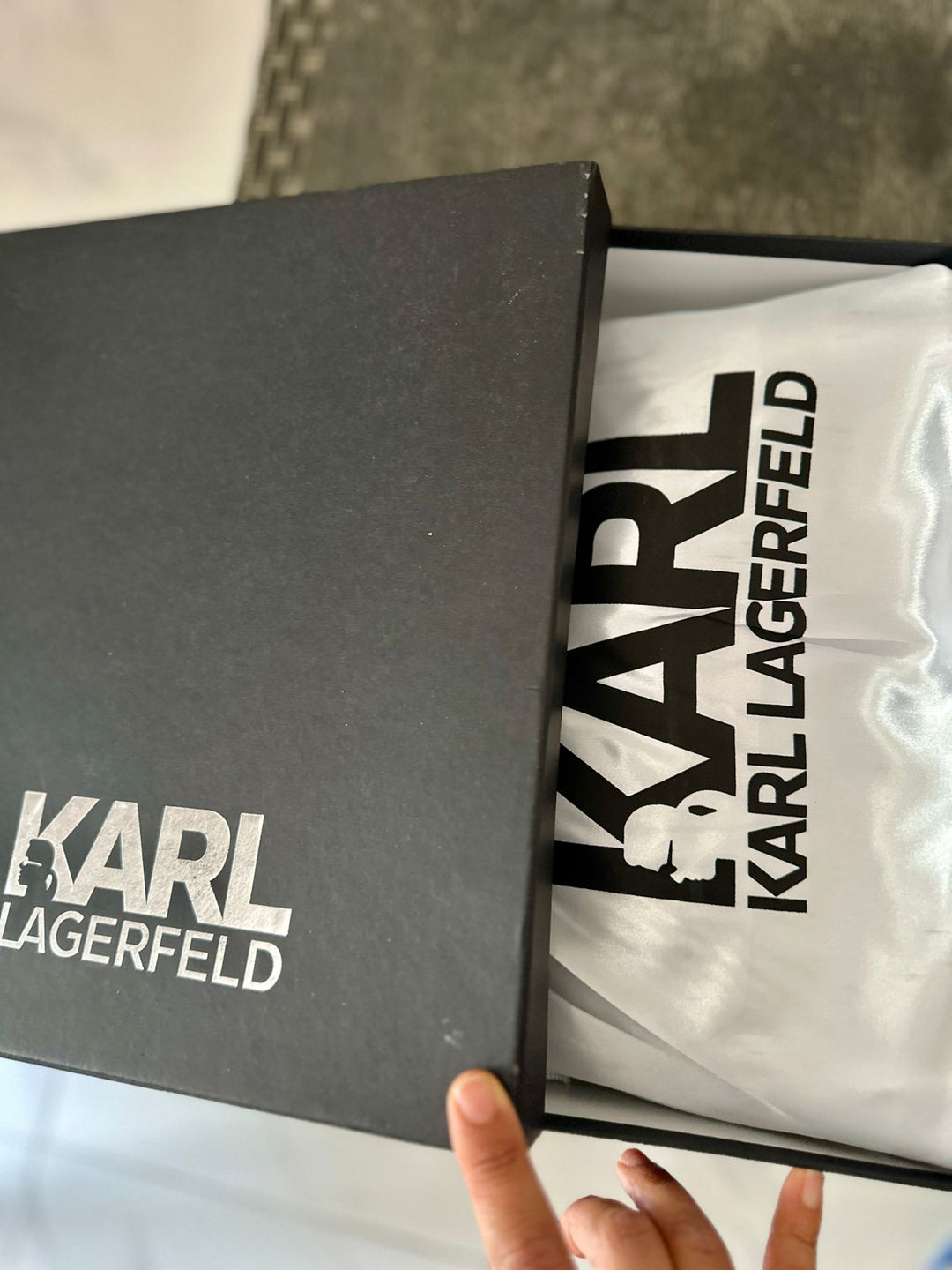 Karl Lagerfeld Ikon K Metallic Crossbody Bag