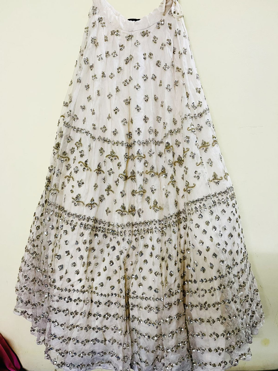 Astha Narang Grey And Silver Sequin Lehenga Set