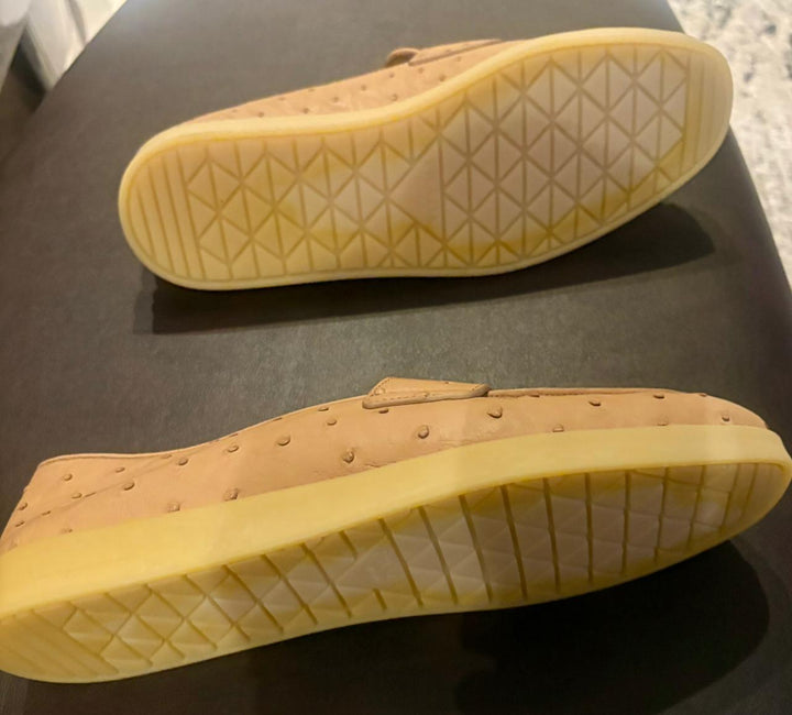 Prada Ostrich Leather Loafers Size 9.5