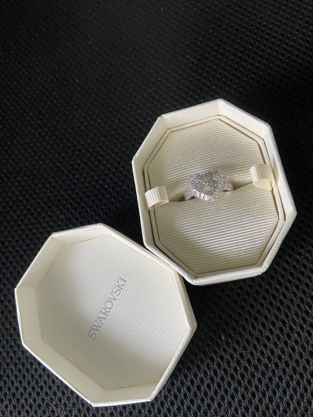 Swarovski Sparkling Cocktail Heart Ring