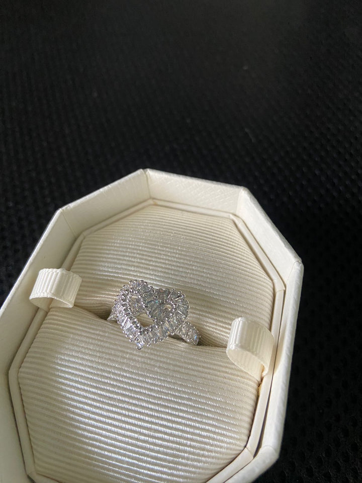 Swarovski Sparkling Cocktail Heart Ring