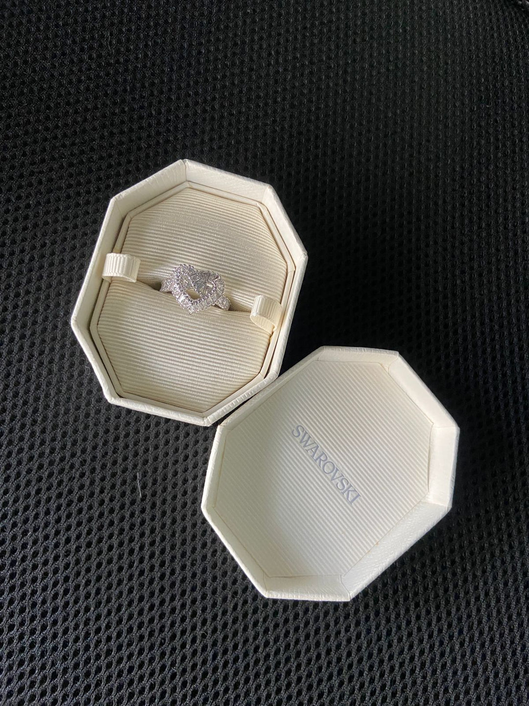 Swarovski Sparkling Cocktail Heart Ring