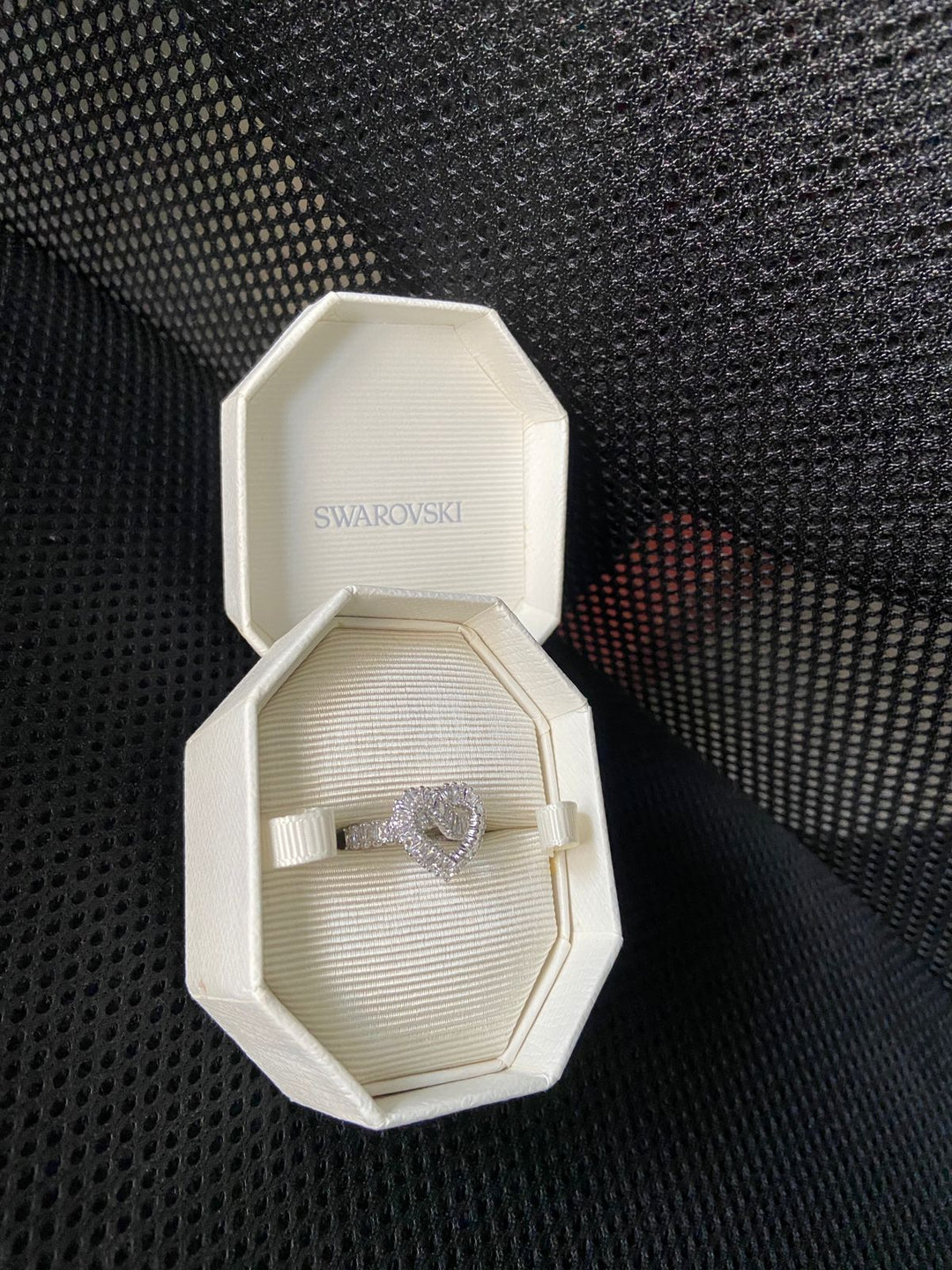 Swarovski Sparkling Cocktail Heart Ring