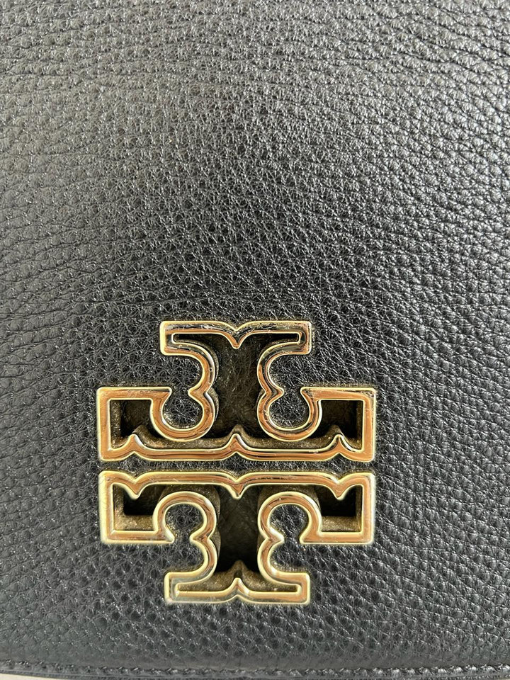 Tory Burch Black Leather Britten Crossbody Bag