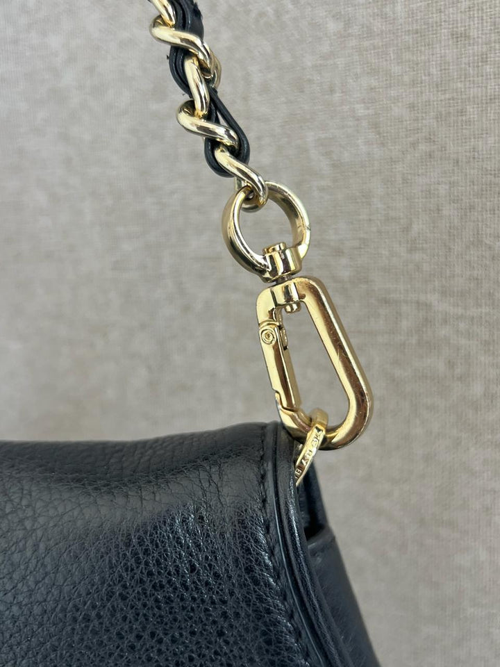 Tory Burch Black Leather Britten Crossbody Bag