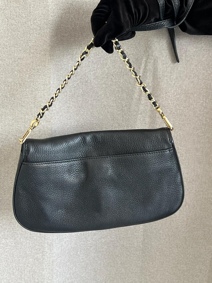 Tory Burch Black Leather Britten Crossbody Bag