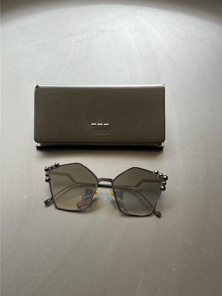 Fendi Black Tone Gradient 0261/S Studded Sunglasses