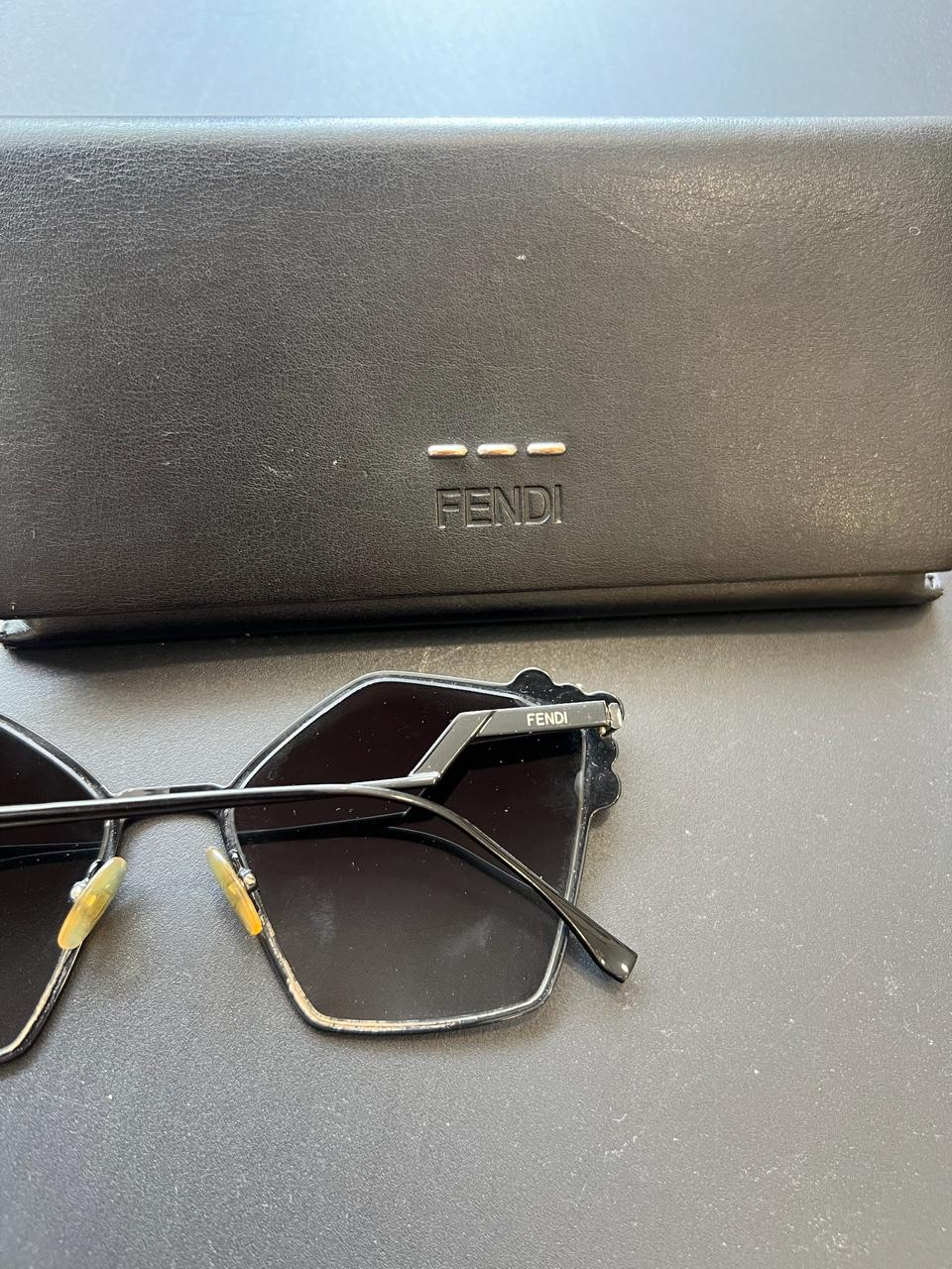 Fendi Black Tone Gradient 0261/S Studded Sunglasses