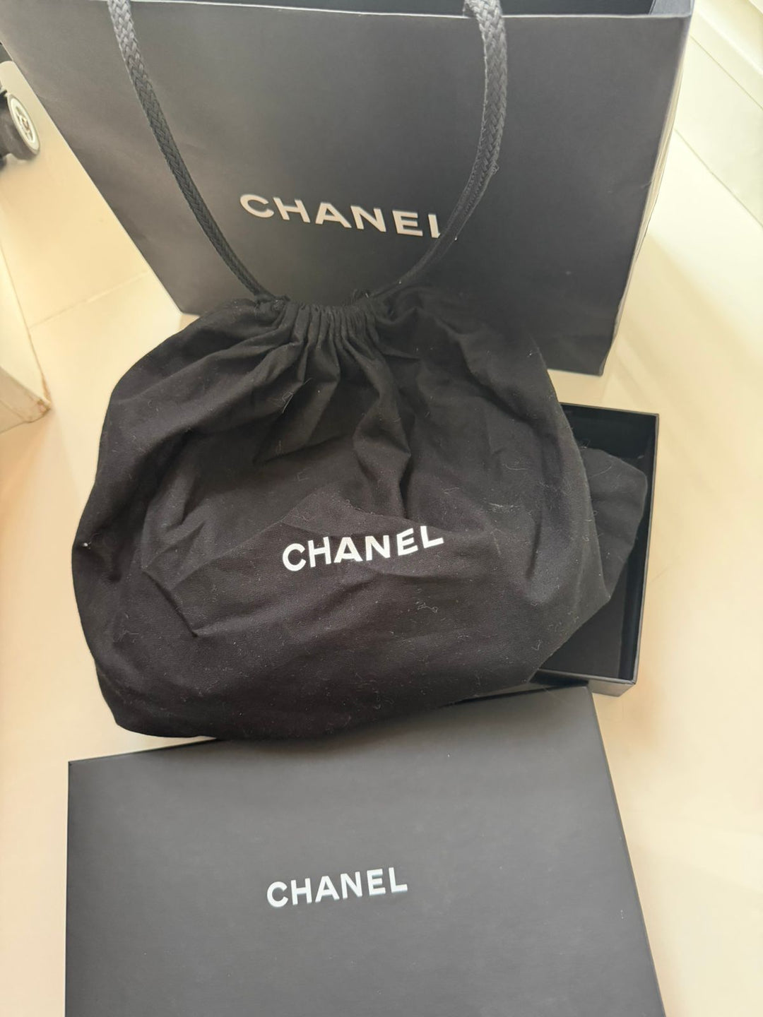 Chanel Calfskin Chevron Stitched Coco Waist Bag