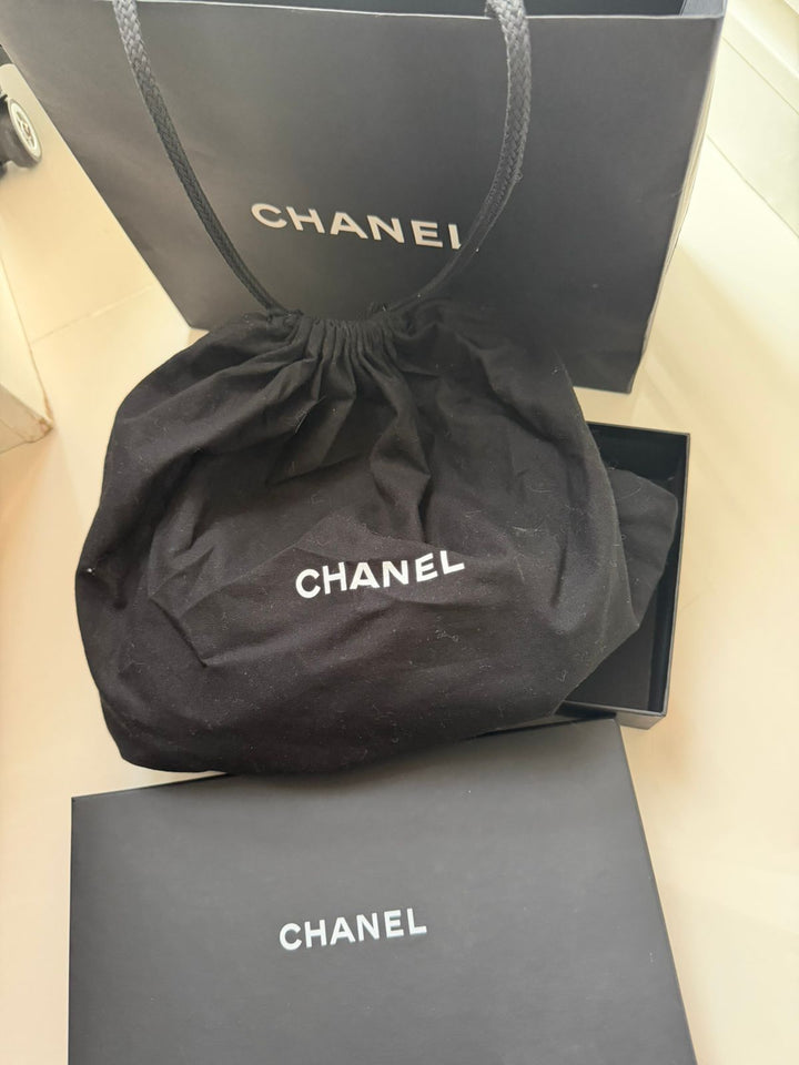 Chanel Calfskin Chevron Stitched Coco Waist Bag