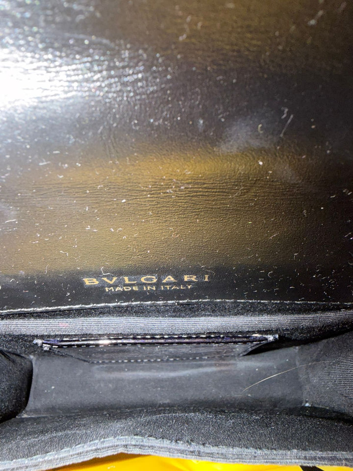 Bvlgari Burgundy Serpenti Forever Flap Top Handle Bag