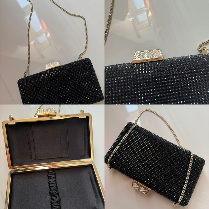 Jimmy Choo clemmie crystal-embellished clutch