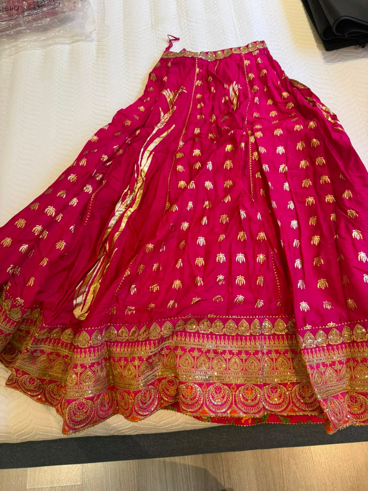 Masaba Gupta Pink Whispering Lily Lehenga Set