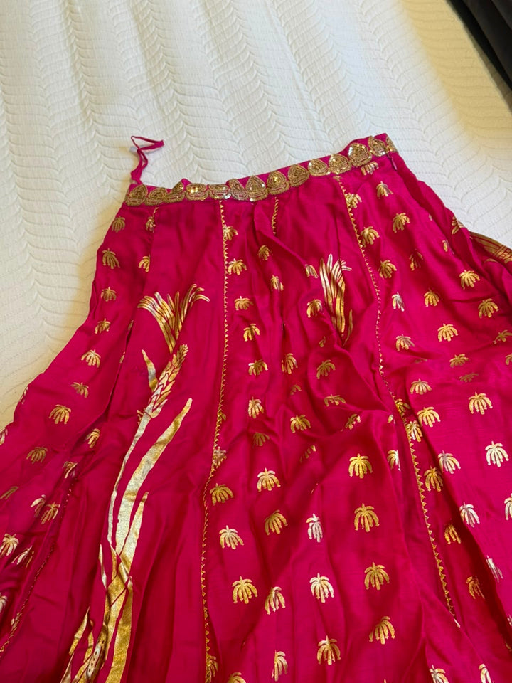 Masaba Gupta Pink Whispering Lily Lehenga Set