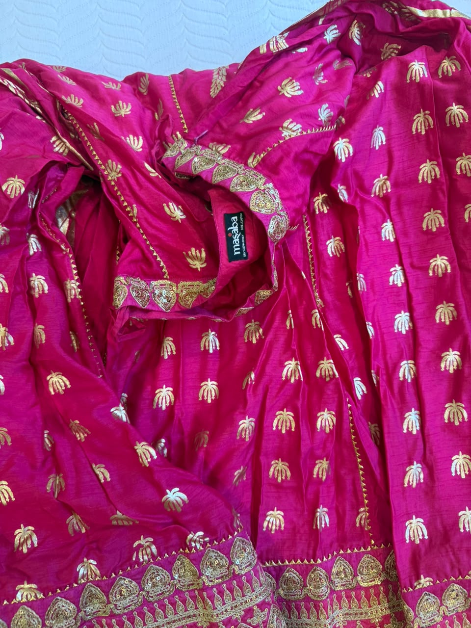 Masaba Gupta Pink Whispering Lily Lehenga Set