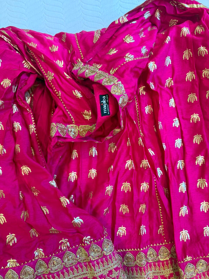 Masaba Gupta Pink Whispering Lily Lehenga Set