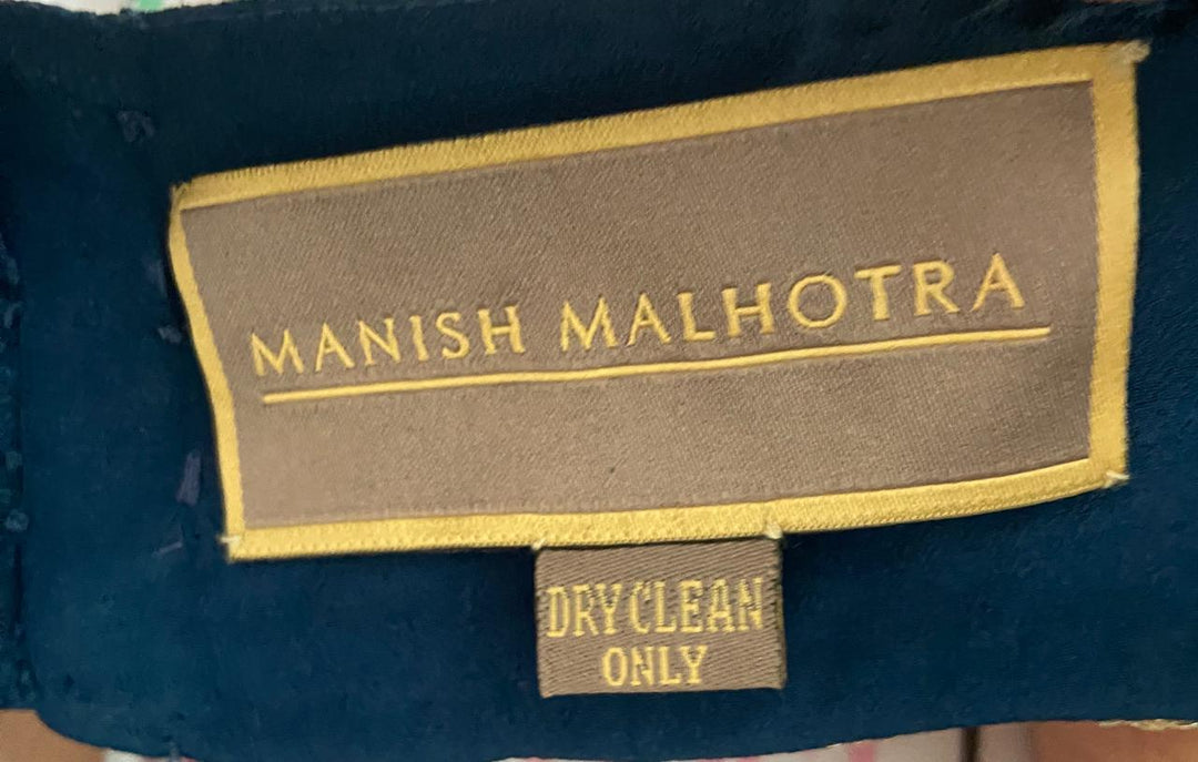 Manish Malhotra Midnight Blue Couture Bridal Lehenga Set