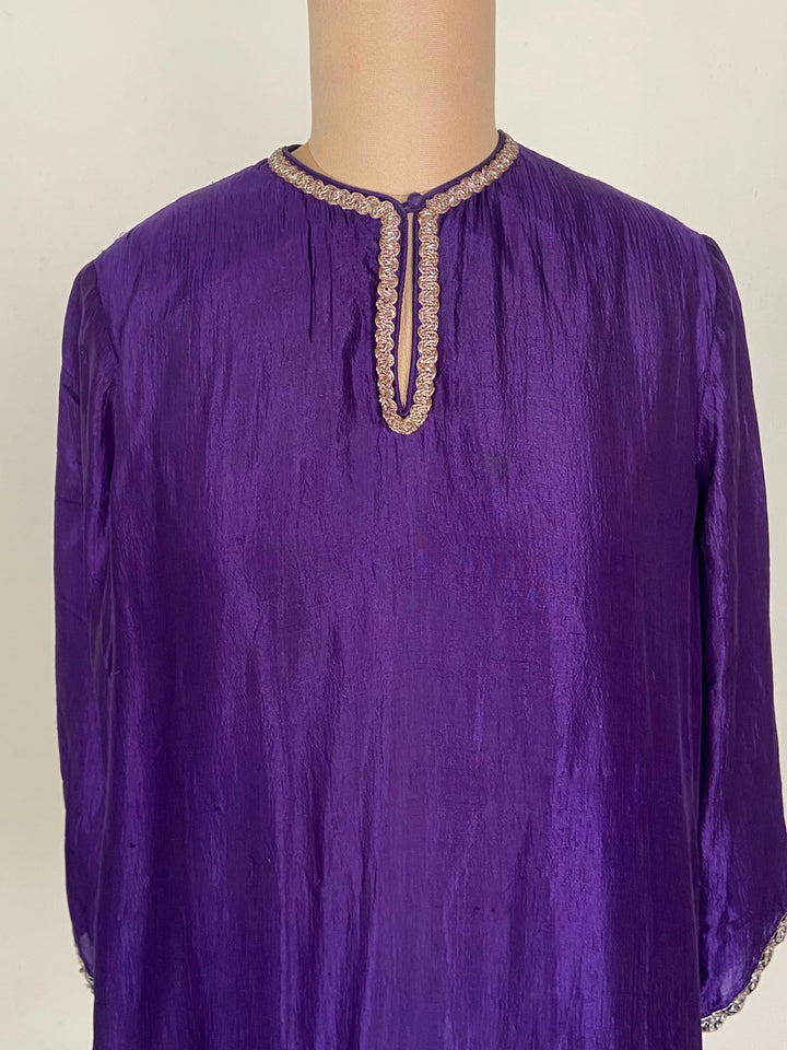Jayanti Reddy Purple Embroidered Kurta