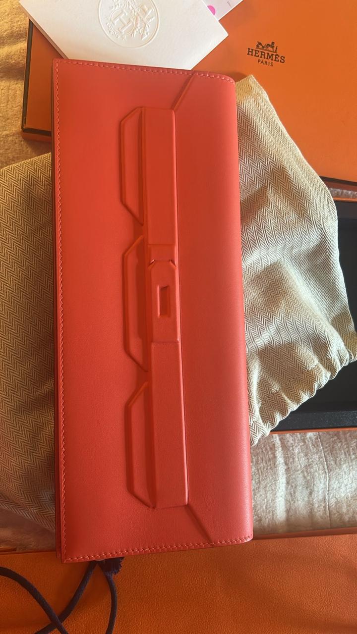 Hermès Shadow Birkin Cut Clutch