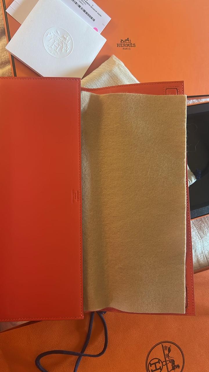 Hermès Shadow Birkin Cut Clutch