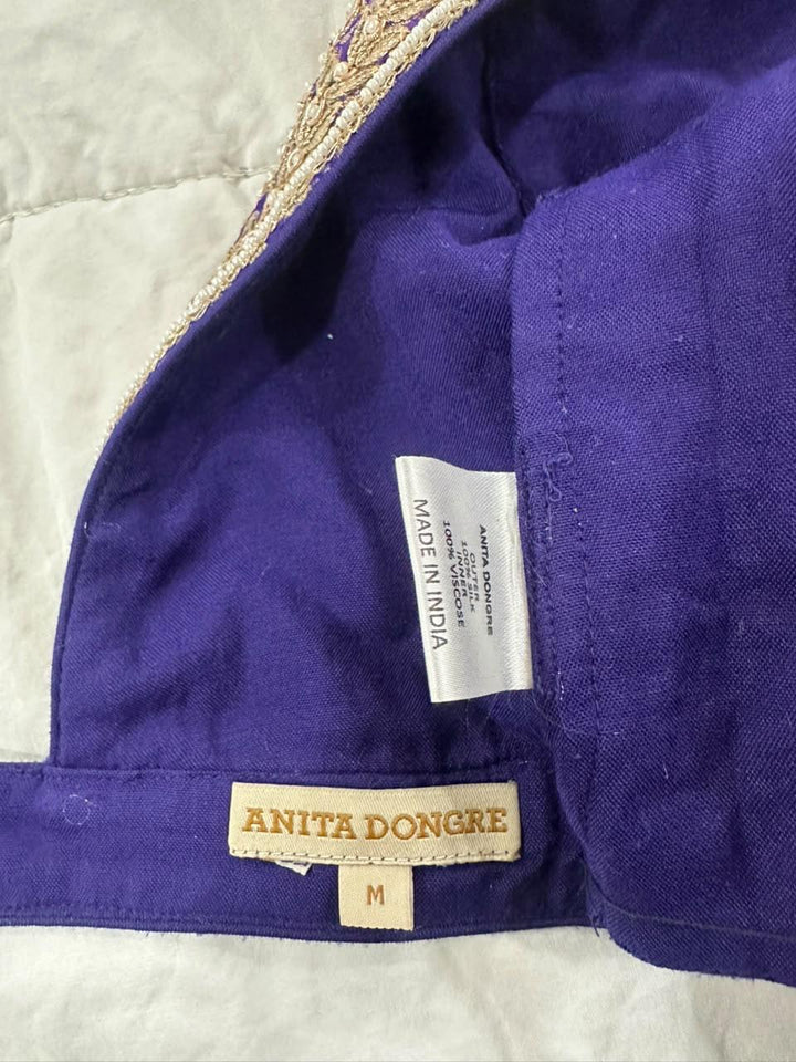 Anita Dongre Purple Embroidered Lehenga Set