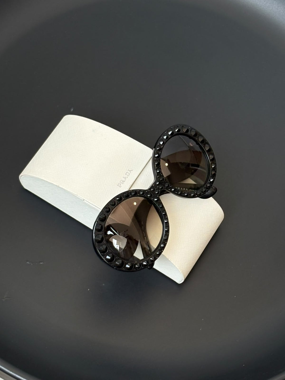 Prada Baroque Ornate / Embellished Round Sunglasses