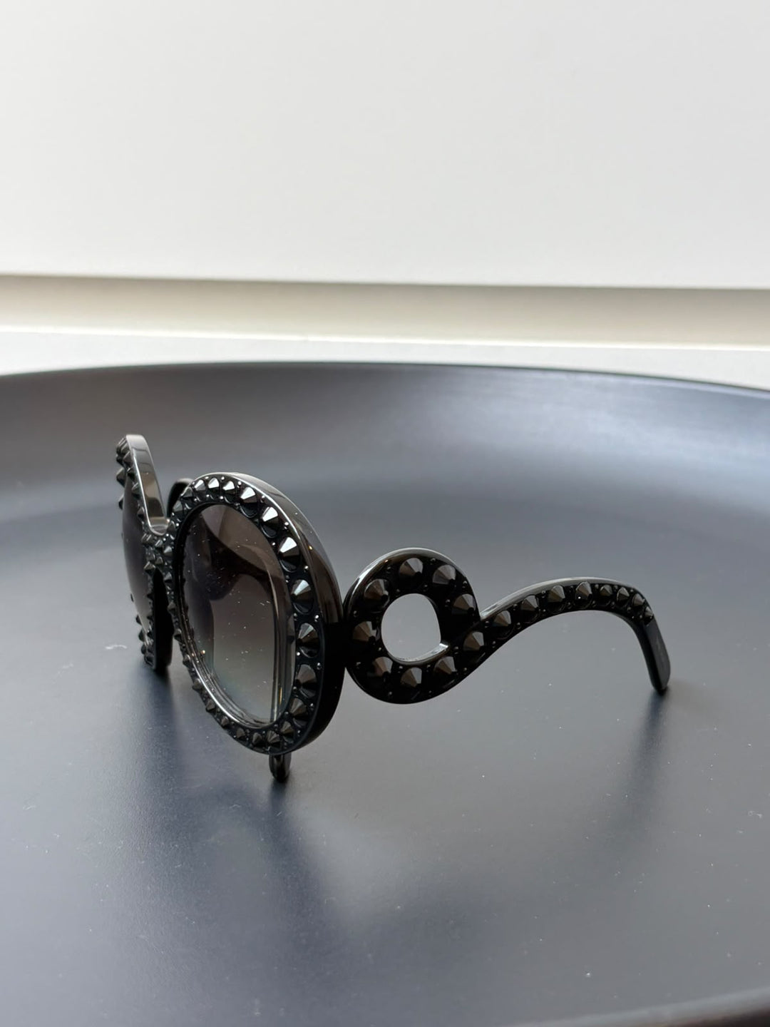 Prada Baroque Ornate / Embellished Round Sunglasses