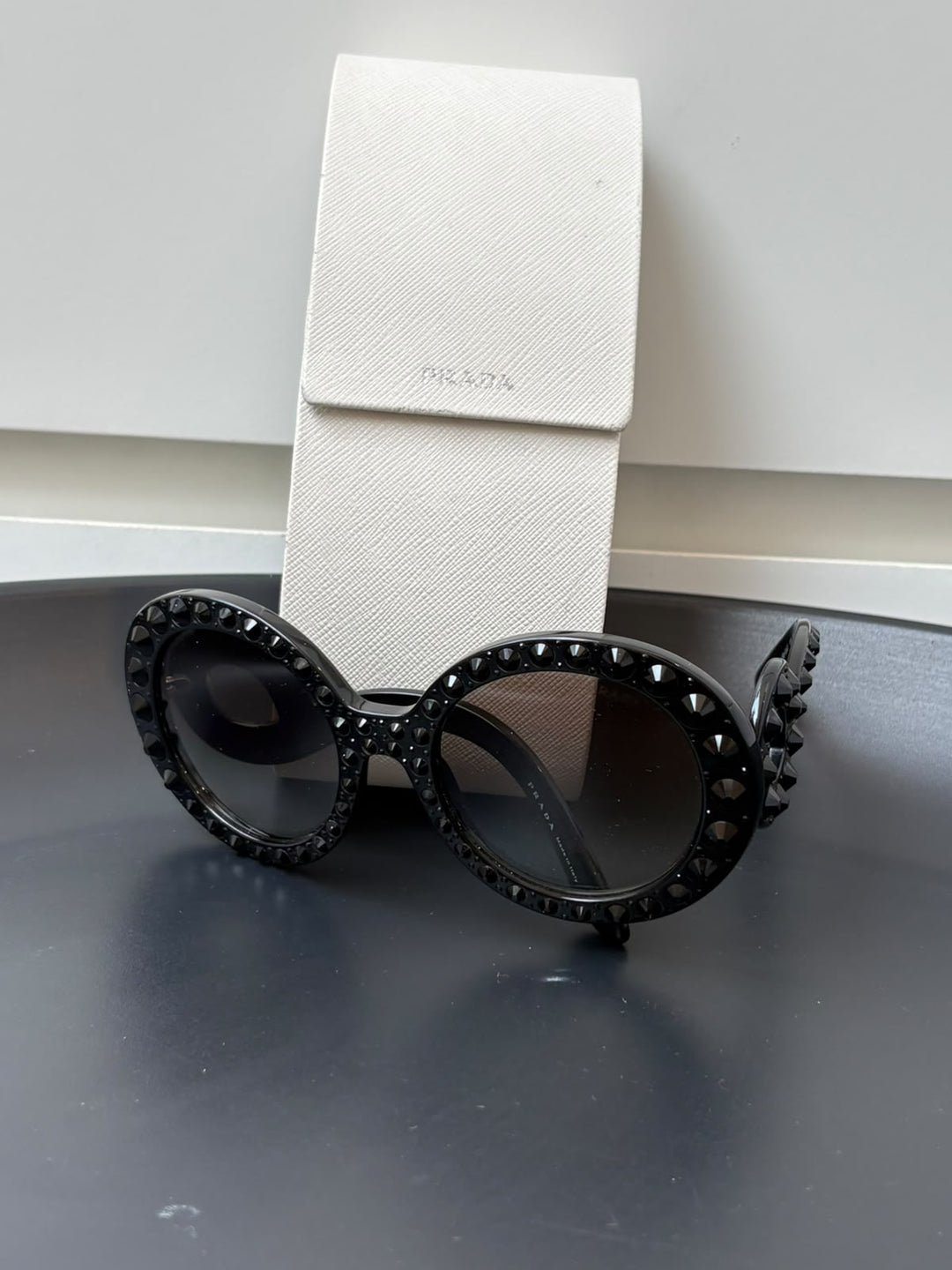 Prada Baroque Ornate / Embellished Round Sunglasses