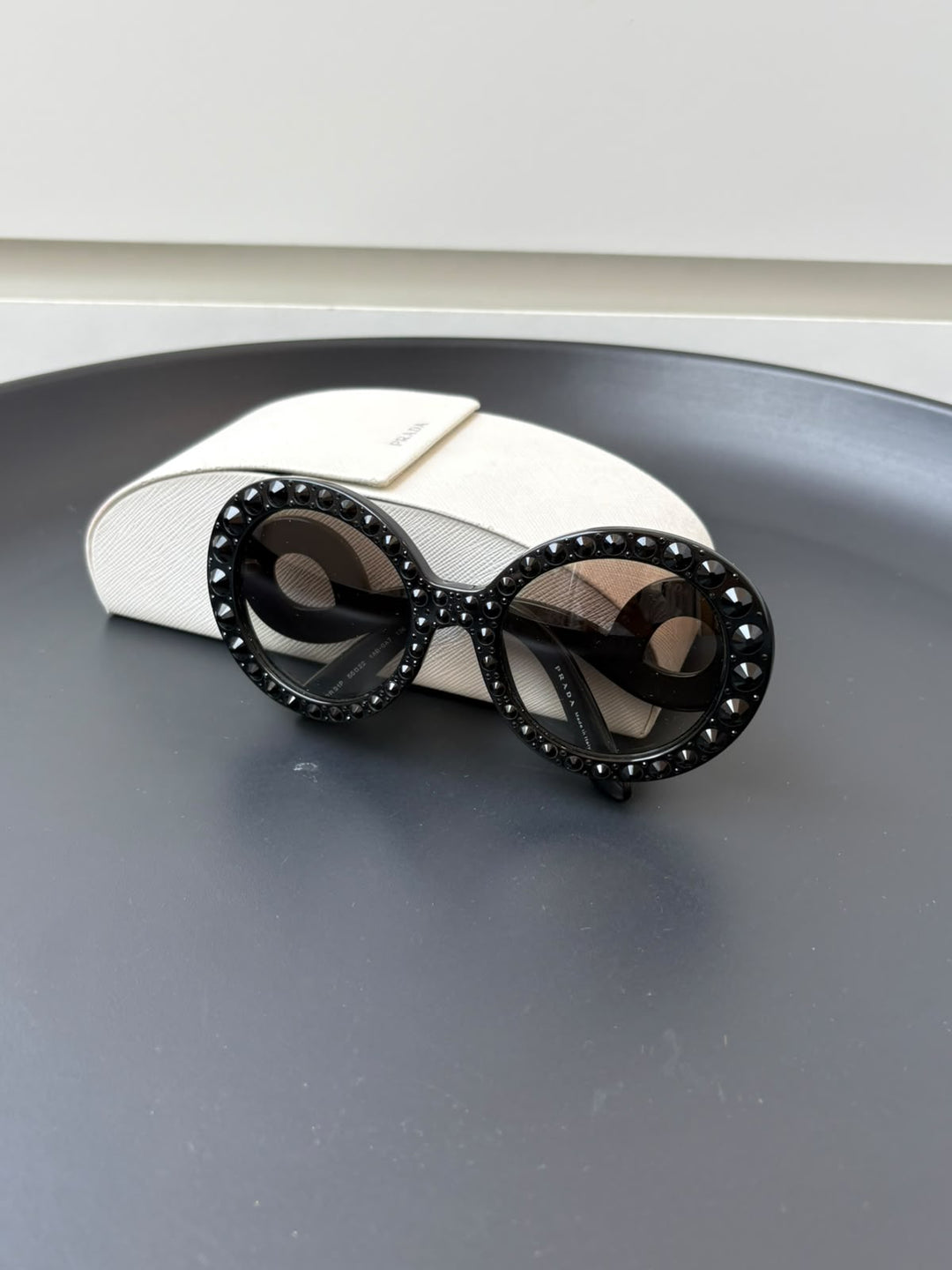 Prada Baroque Ornate / Embellished Round Sunglasses