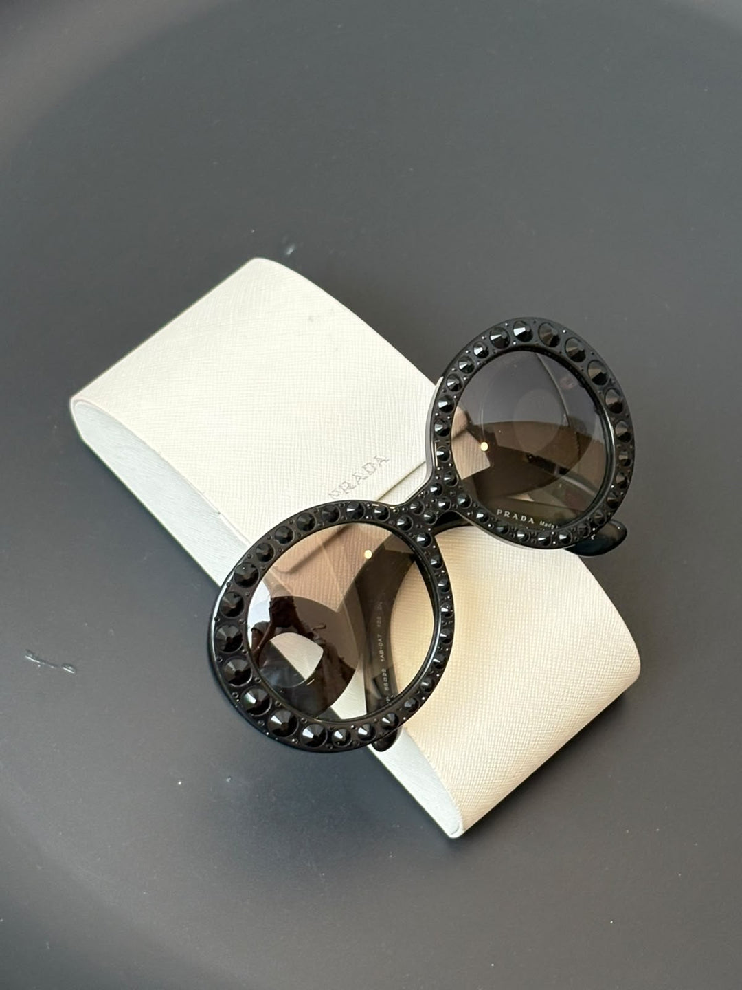 Prada Baroque Ornate / Embellished Round Sunglasses