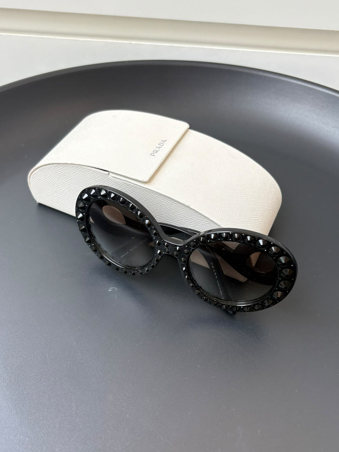 Prada Baroque Ornate / Embellished Round Sunglasses