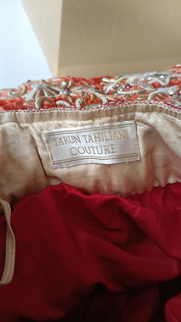 Tarun Tahiliani Hand-Embroidered Bridal Lehenga Set