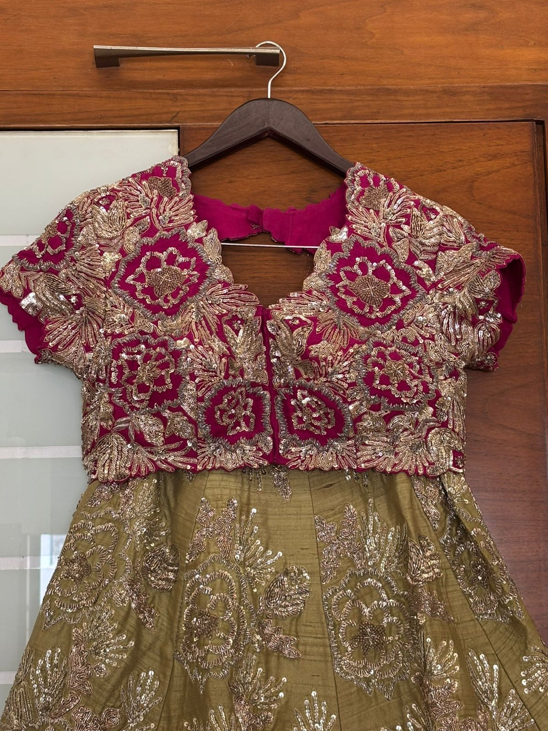 Mrunalini Rao Rosette Lehenga