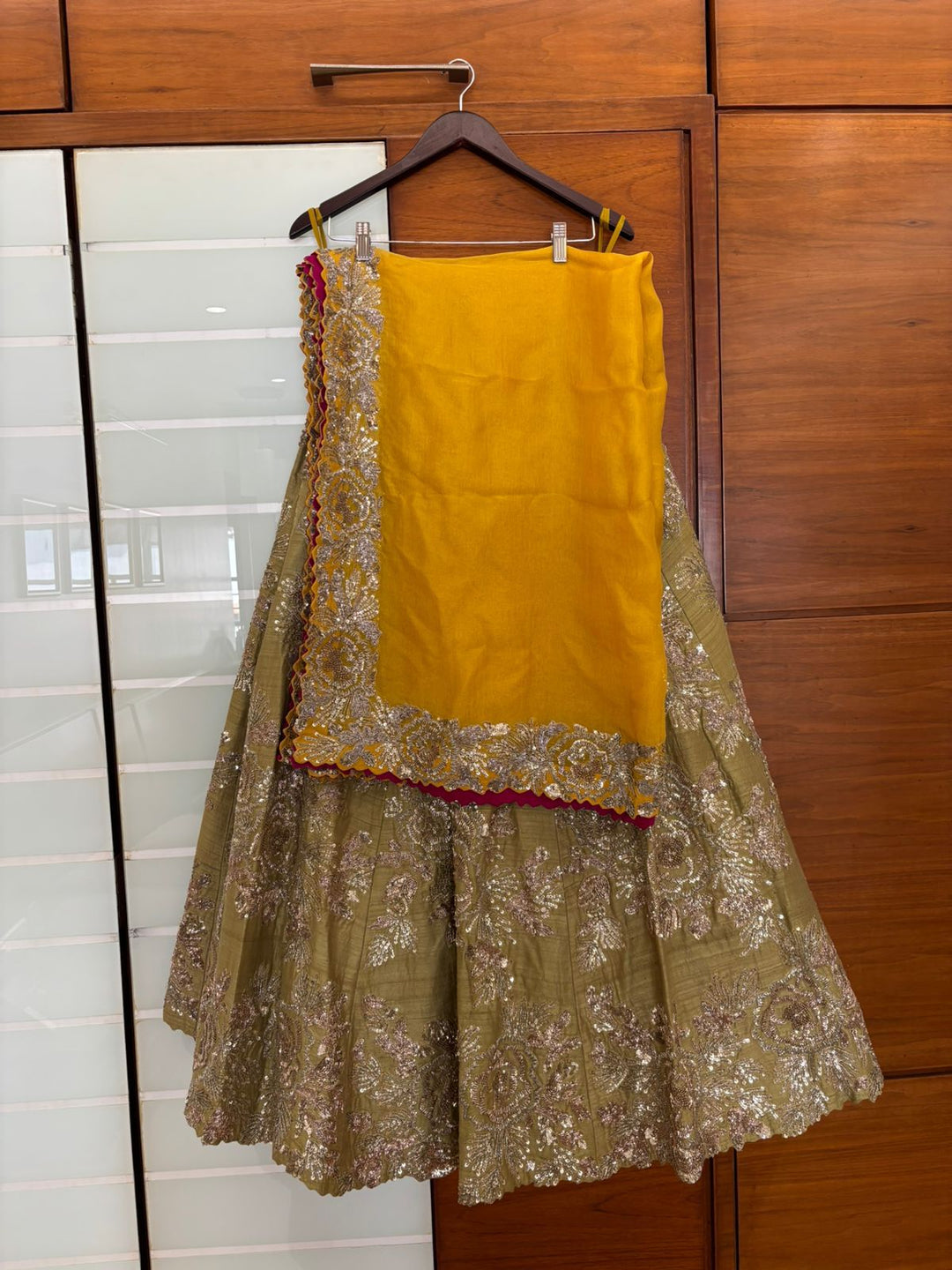 Mrunalini Rao Rosette Lehenga