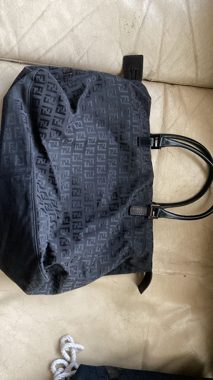 Fendi FF Zucca Monogram Vintage Canvas Handbag