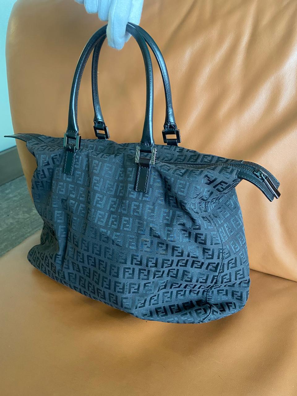 Fendi FF Zucca Monogram Vintage Canvas Handbag