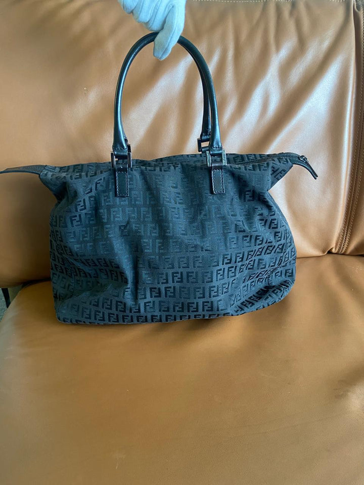 Fendi FF Zucca Monogram Vintage Canvas Handbag