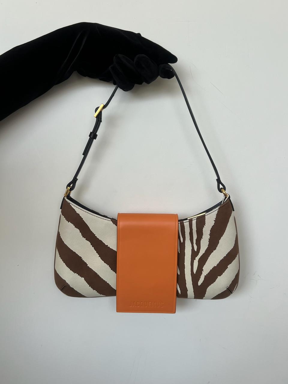 Jacquemus Le Bisou zebra-print leather shoulder bag
