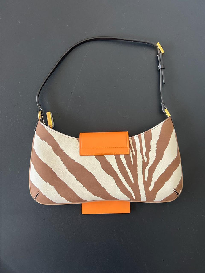 Jacquemus Le Bisou zebra-print leather shoulder bag