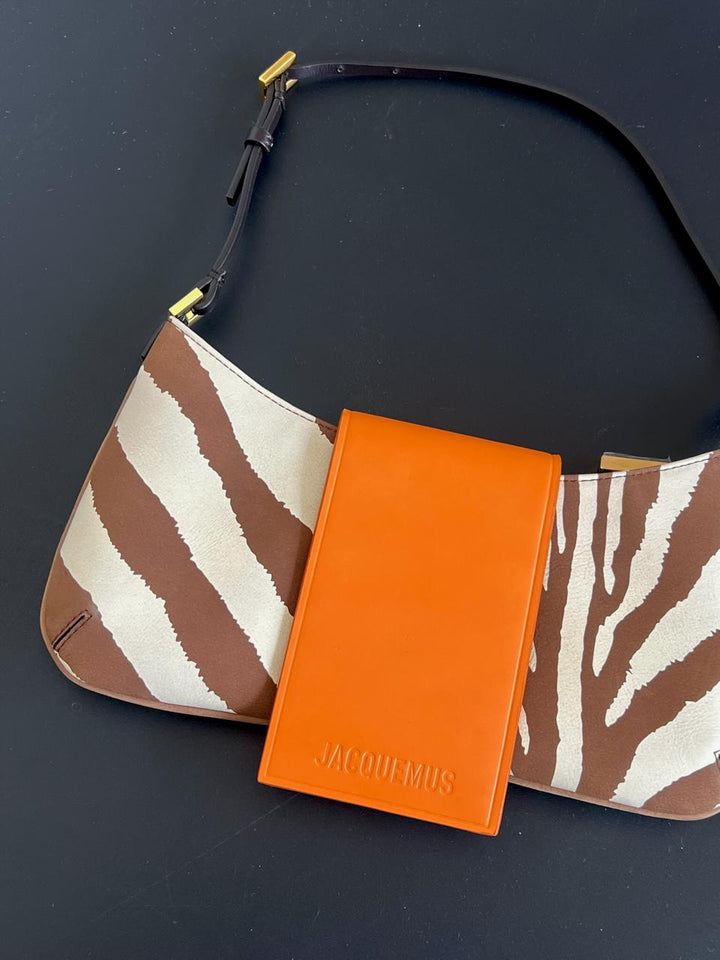 Jacquemus Le Bisou zebra-print leather shoulder bag