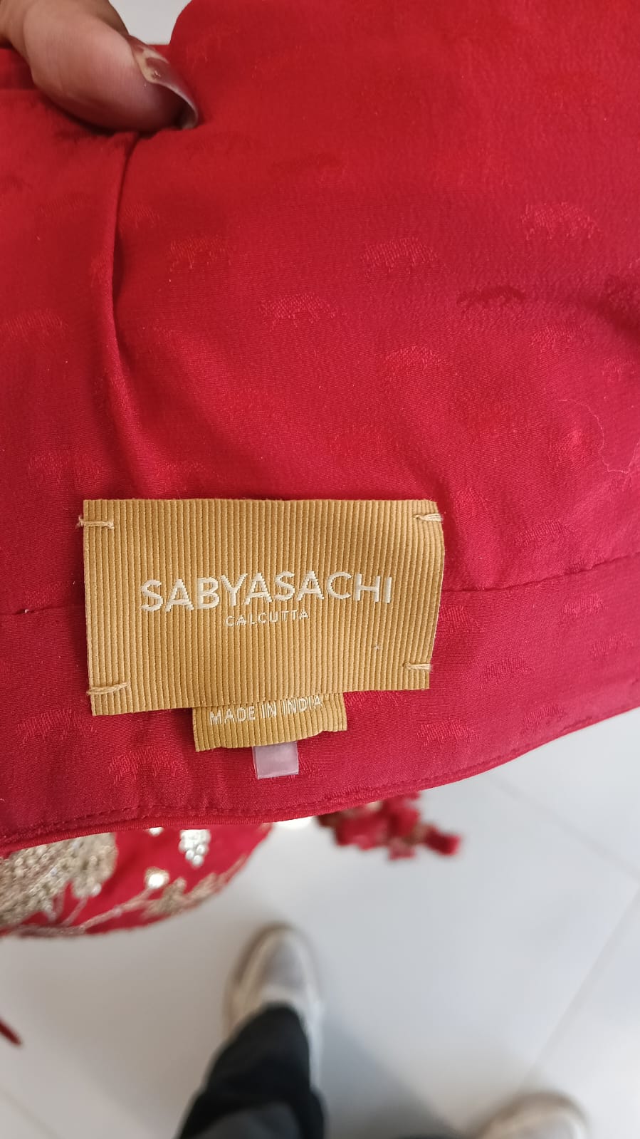 Sabyasachi Red Bridal Lehenga Set