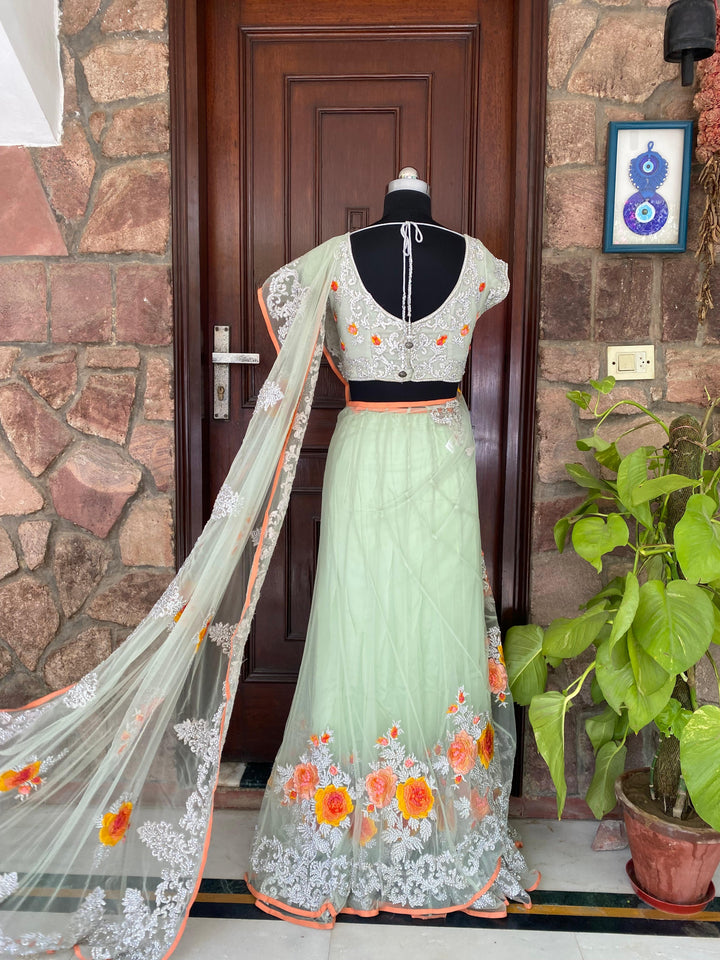 Pallavi Jaikishan Floral Saree-Lehenga