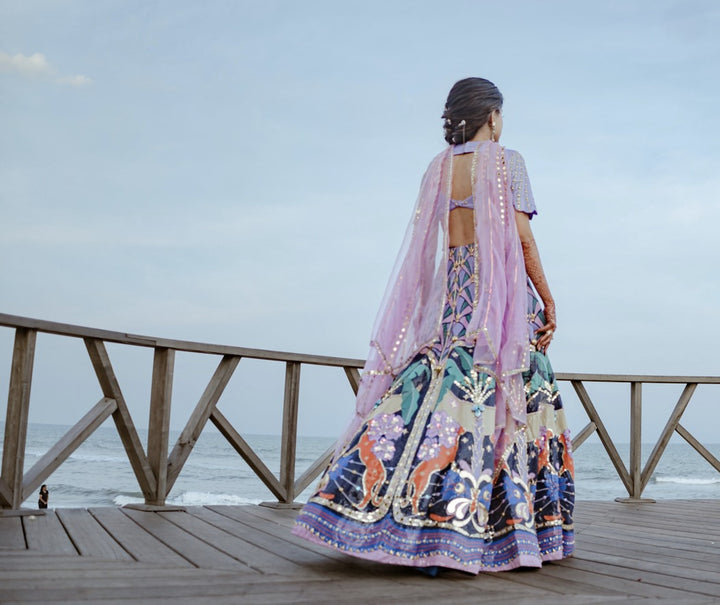 Papa Don't Preach Embroidered Lehenga Set