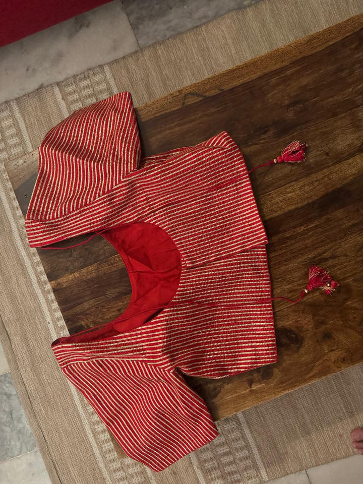 Anita Dongre Red & Gold Banarasi Lehenga Set