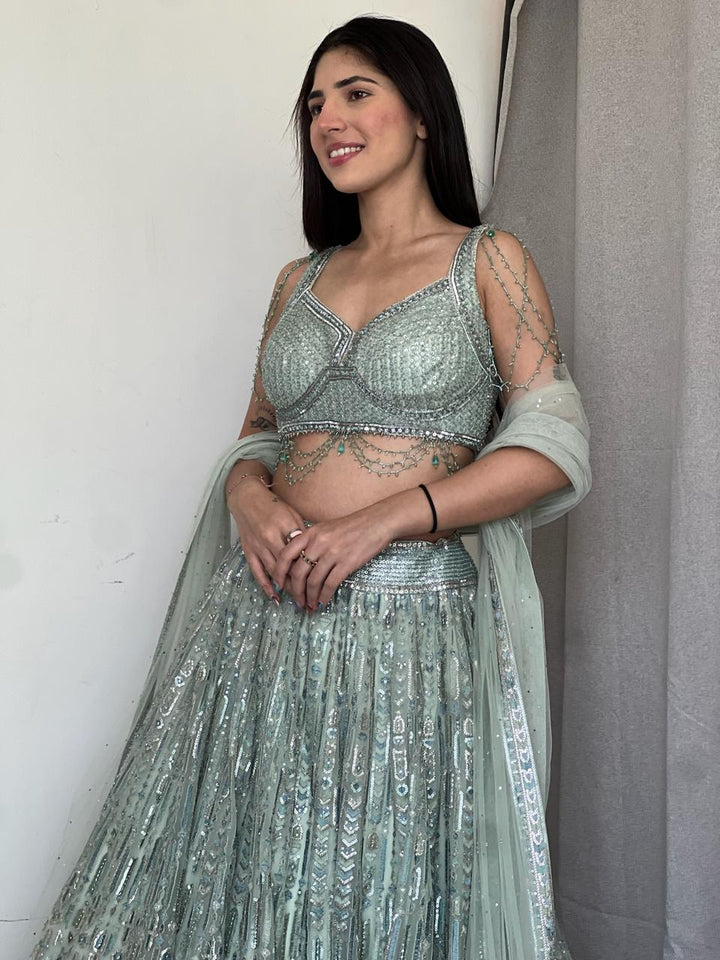 Tarun Tahiliani Embroidered Lehenga Set