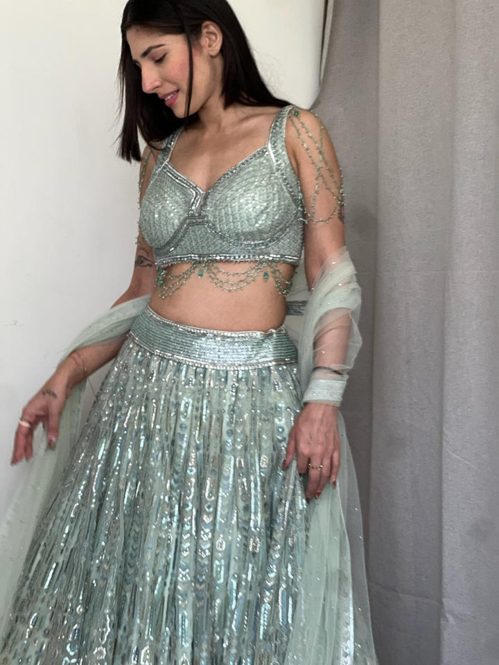 Tarun Tahiliani Embroidered Lehenga Set