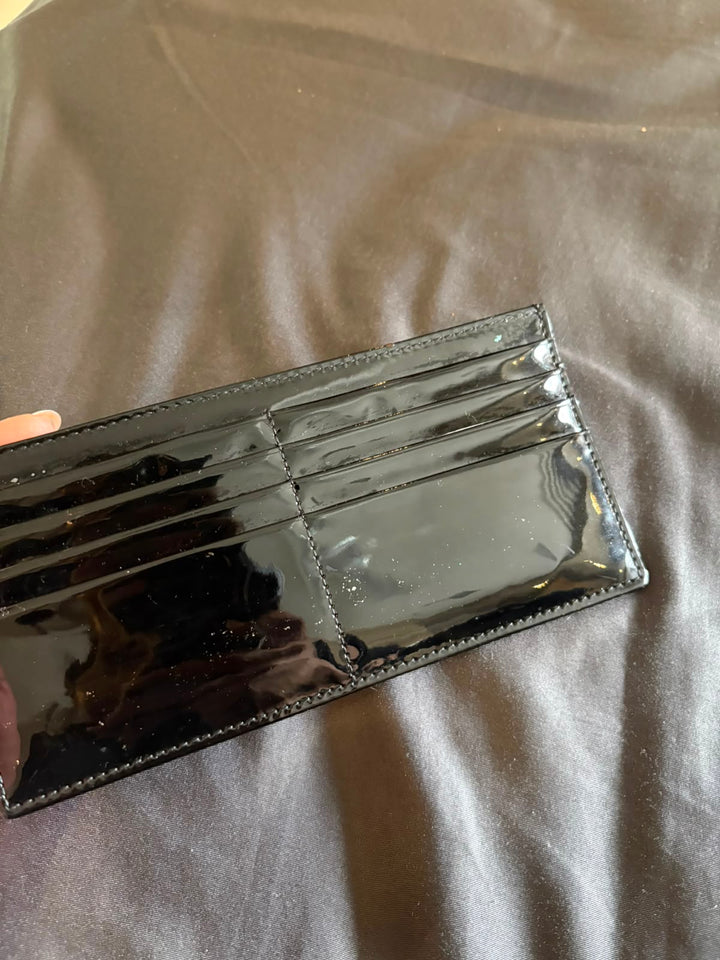 Dior Black Patent Cannage Lady Dior Pouch