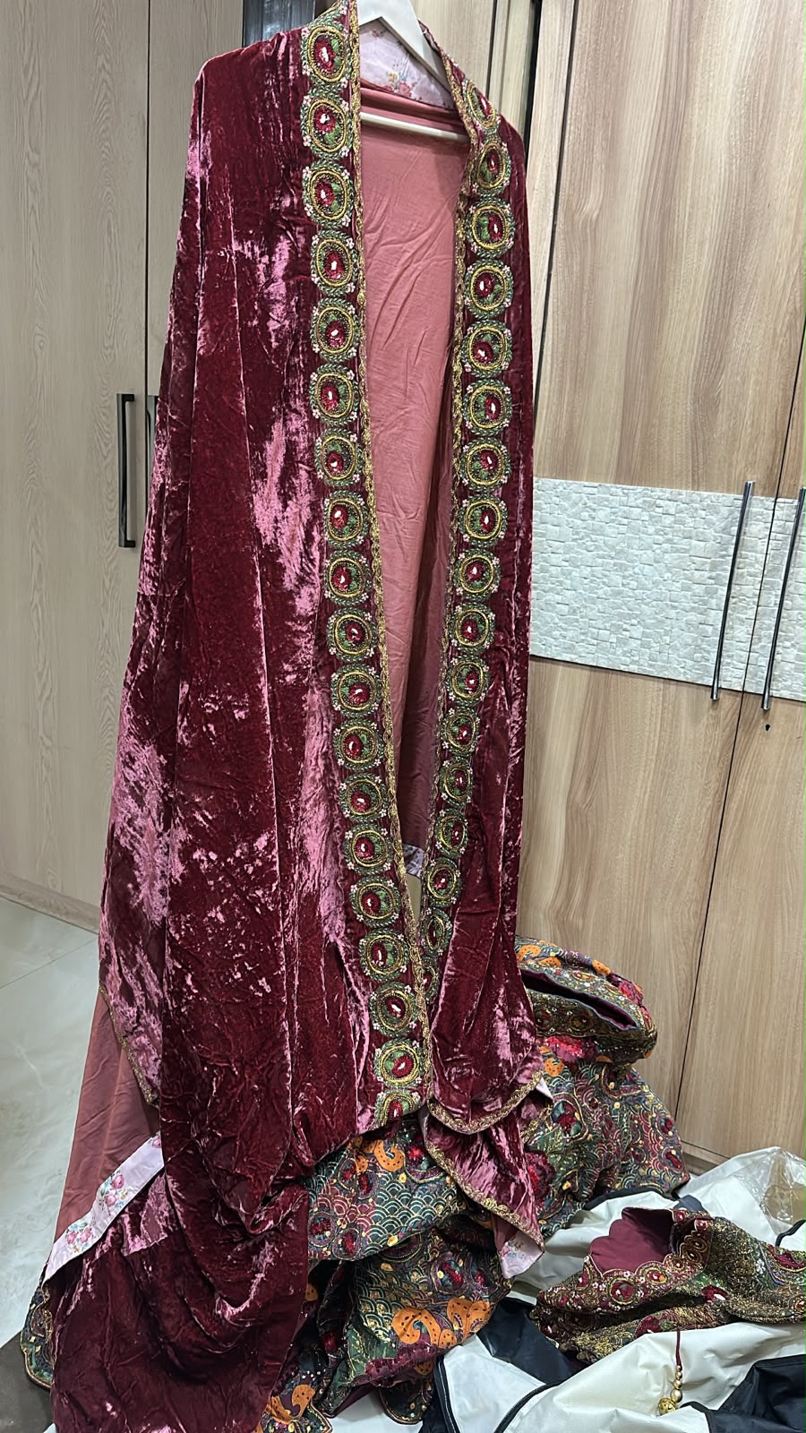 Gazal Gupta Multicoloured Embroidered Lehenga Set