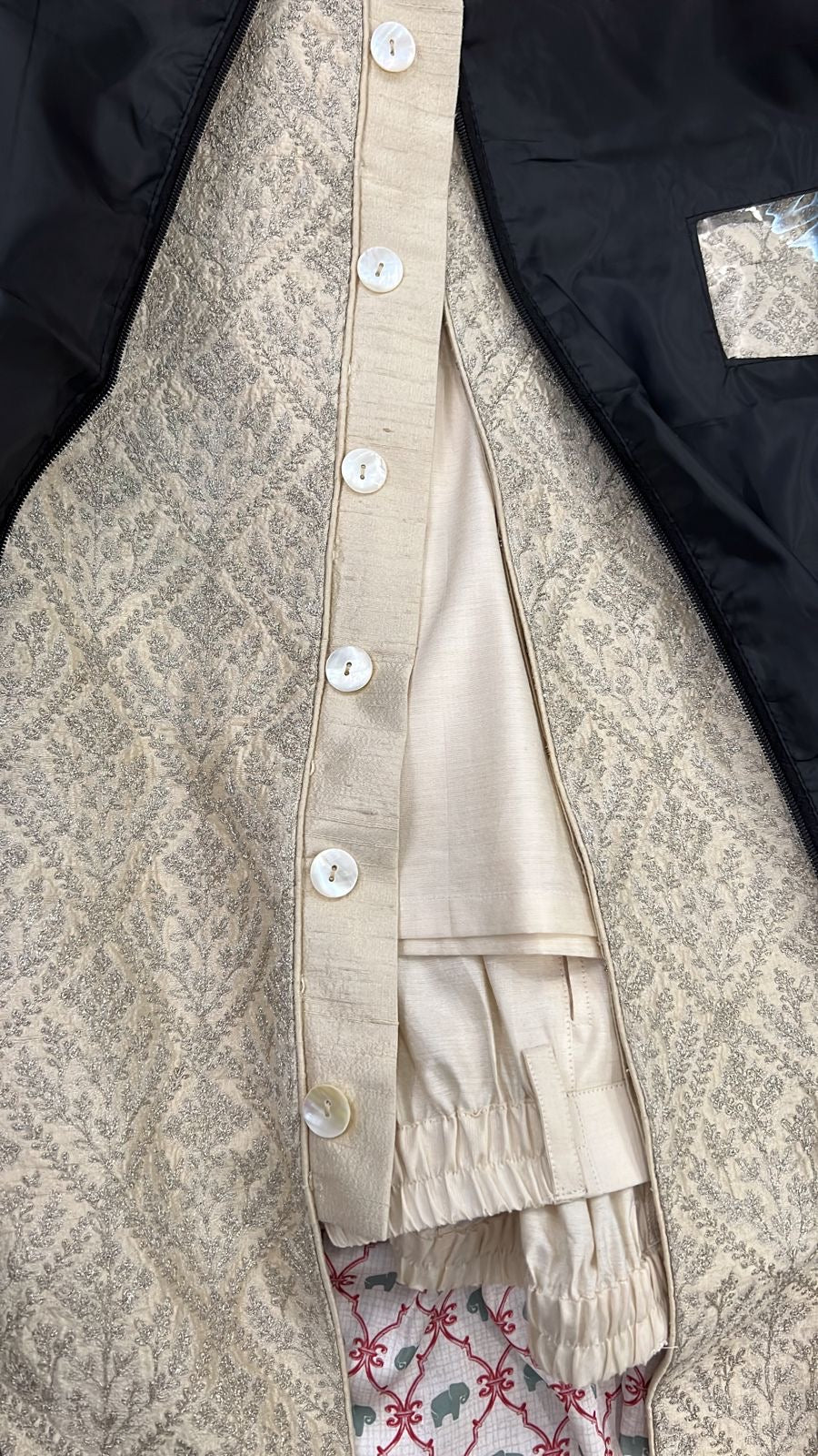 Anita Dongre Ivory Embroidered Sherwani Set
