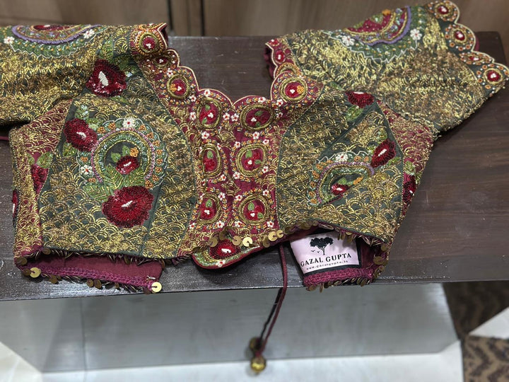 Gazal Gupta Multicoloured Embroidered Lehenga Set